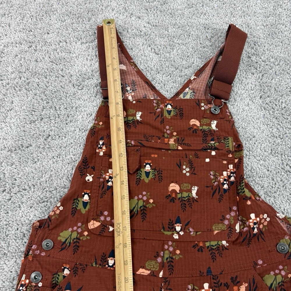 Duluth Trading Overalls M Gnome Shortalls Novelty Gardening Bunnies Barn Chicken - Picture 15 of 16
